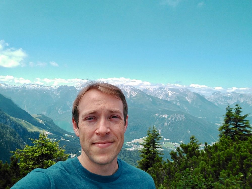 Daniel at Berchtesgaden in the Alps of Germany.