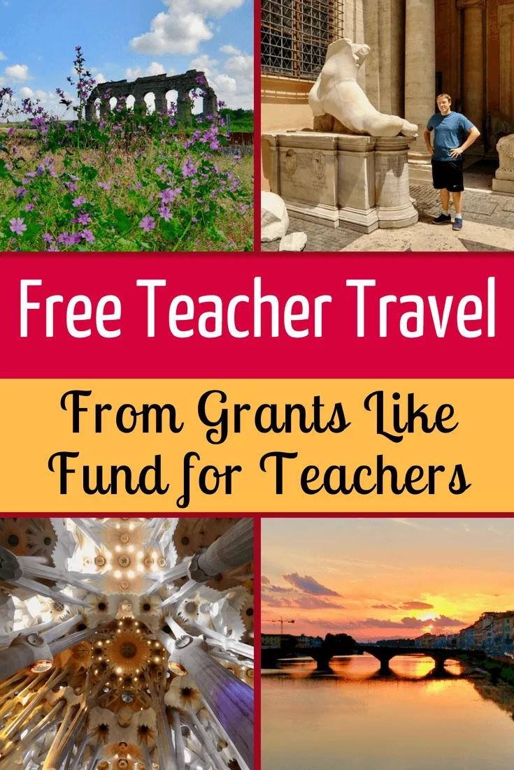 Teacher travel grants exist to fund free trips for educational exploration of the world! See one example of Fund for Teachers and other resources.