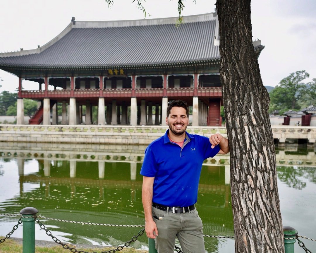 Matt at Gyeongbokgung Palace in South Korea.