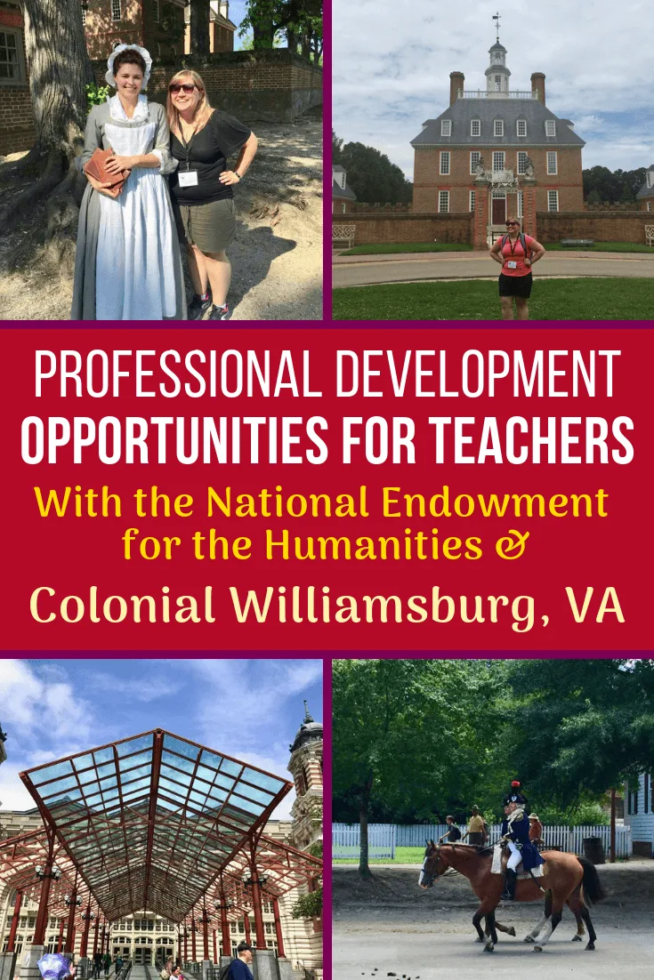 Colonial Williamsburg, VA and the NEH offer great teacher professional development travel opportunities with these funded programs! Share with any educators!