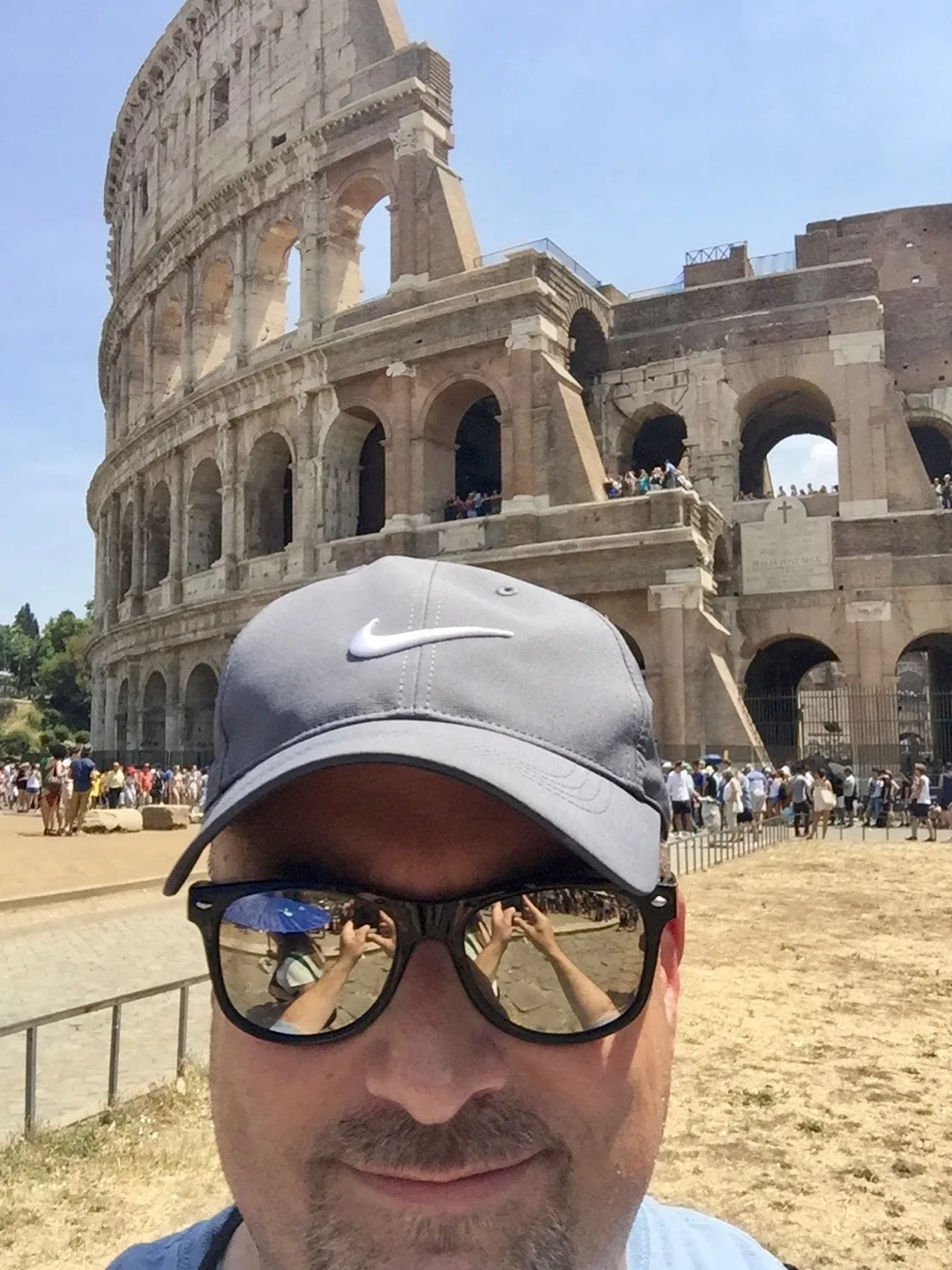 Teacher travel grants for History and Social Studies educators: 6 funded global education programs! In front of the Colosseum in Rome, Italy.