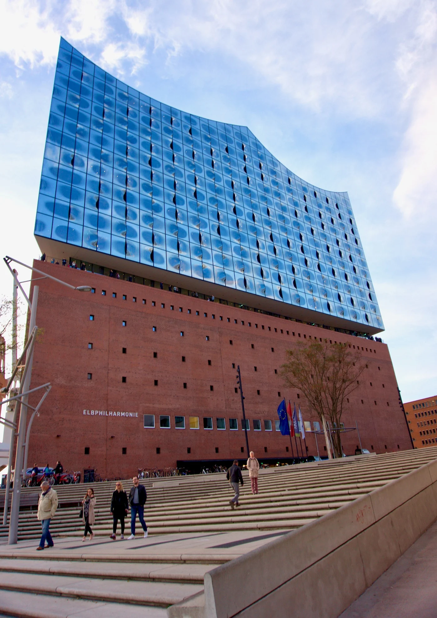 Elbphilharmonie concert hall in Hamburg, Germany seen in teacher fellowships for social studies travel
