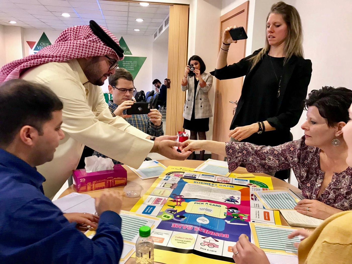 Crossing cultures and connecting in Bahrain.