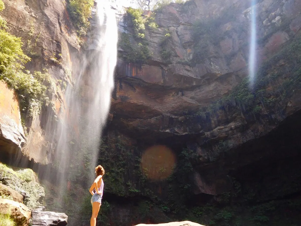 New Year's Day in Australia... at a waterfall!