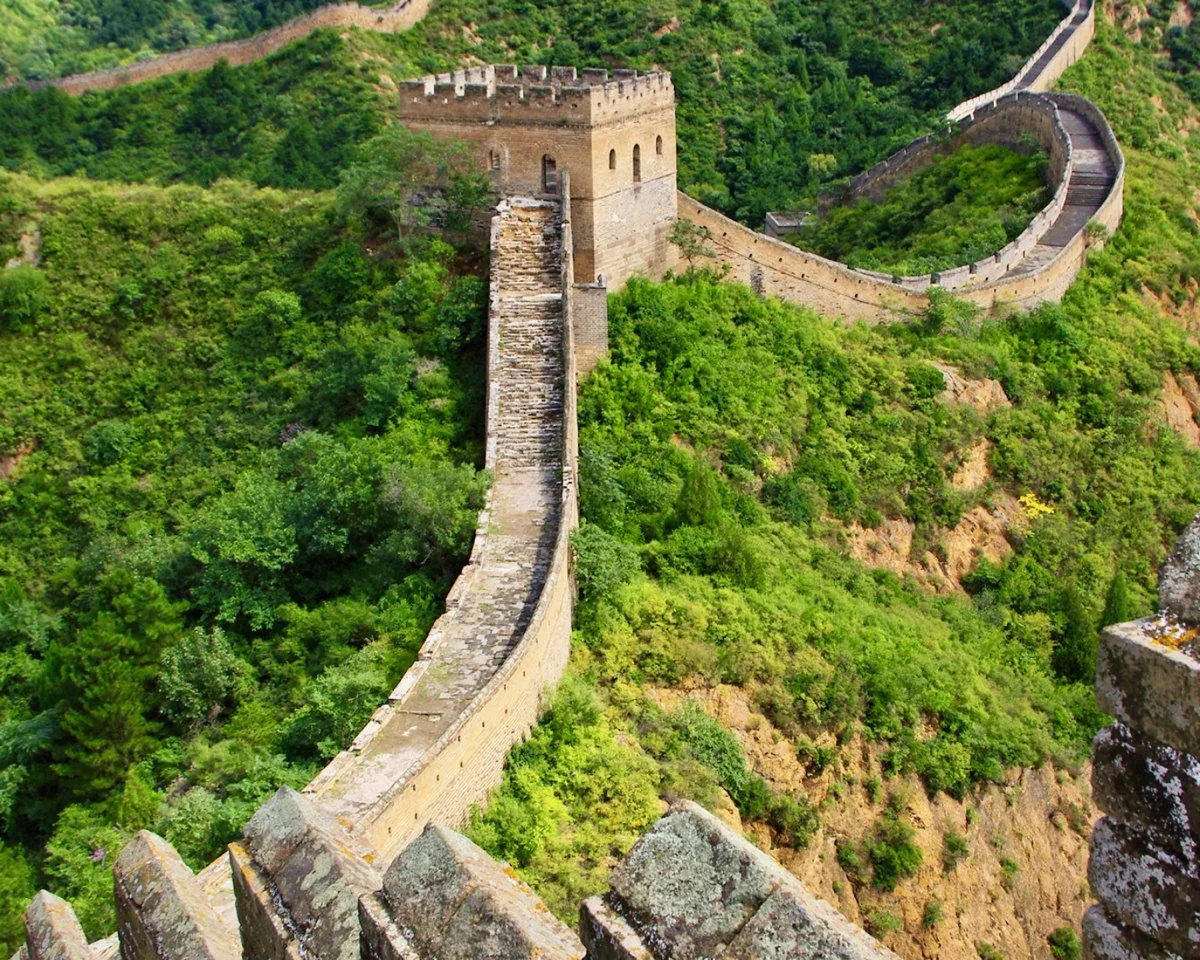 The Great Wall of China near Beijing. 