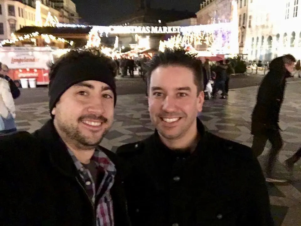 Checking out the Christmas Markets in Copenhagen.