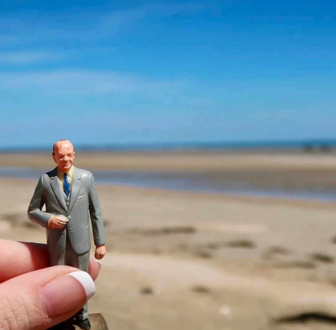 Eisenhower on Omaha Beach.