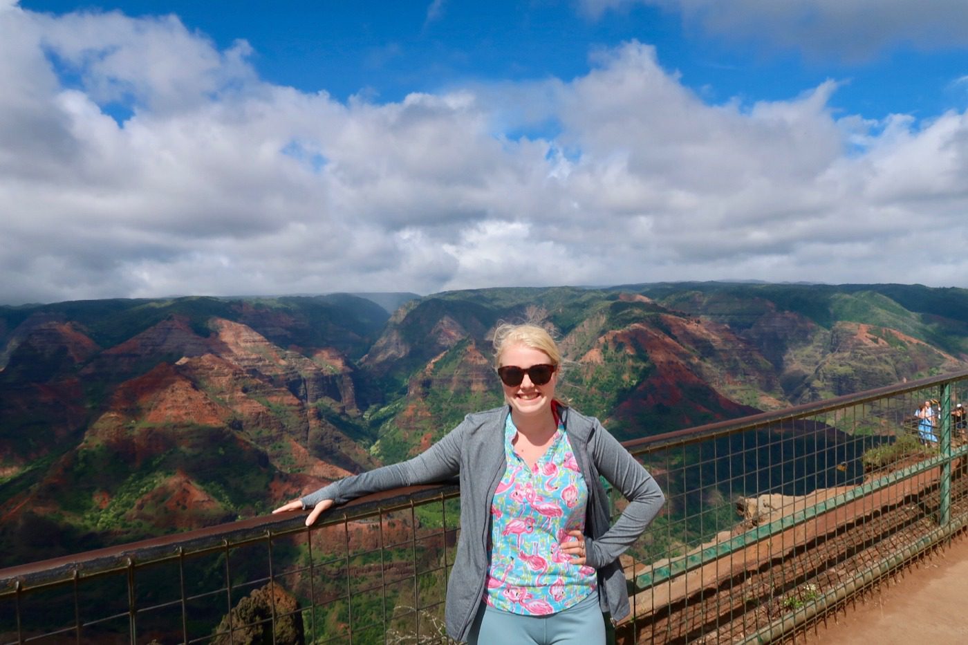 At the Grand Canyon of the Pacific in Kauai, HI.