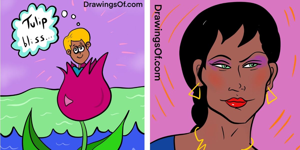 Two more DrawingsOf.com cartoons