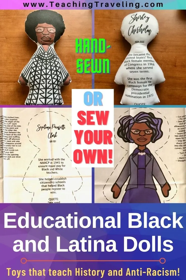Educational Latina and Black dolls that teach history