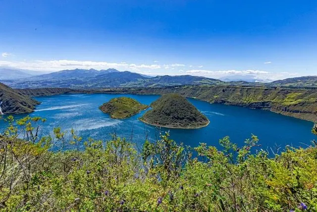 Cuicocha Lake, Otavalo, Ecuador.
