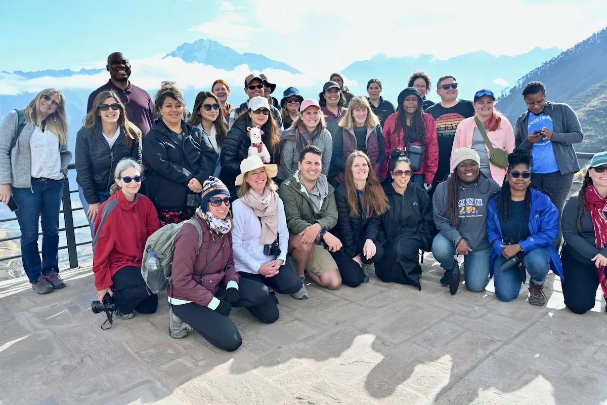 The group traveling with the NEA Global Learning Fellowship. 