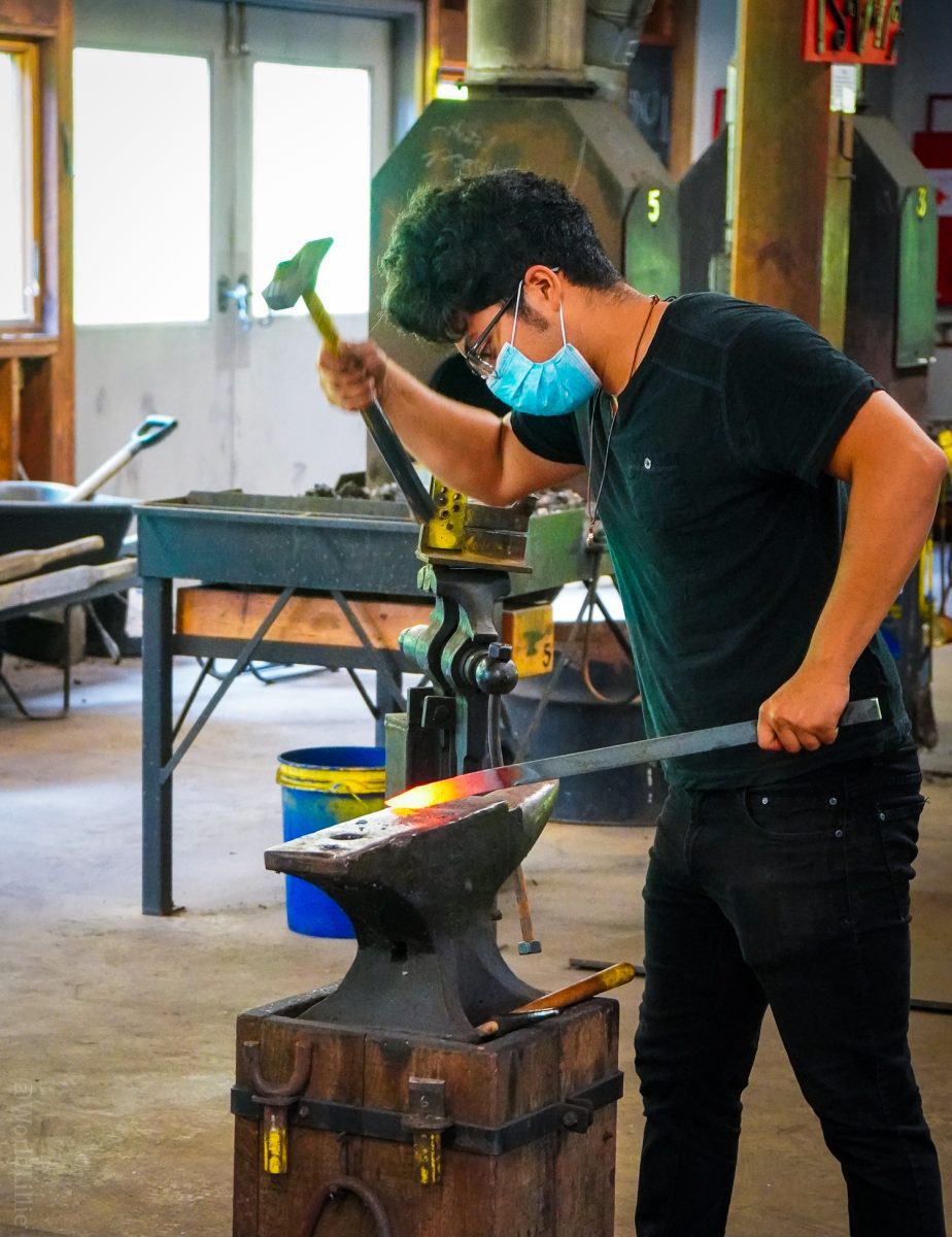 Get trained in blacksmithing!